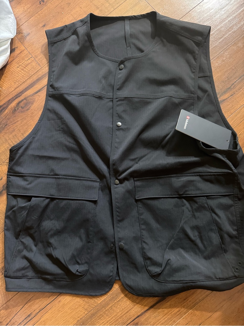 lululemon athletica Black Ripstop Utility Vest - Relaxed Fit